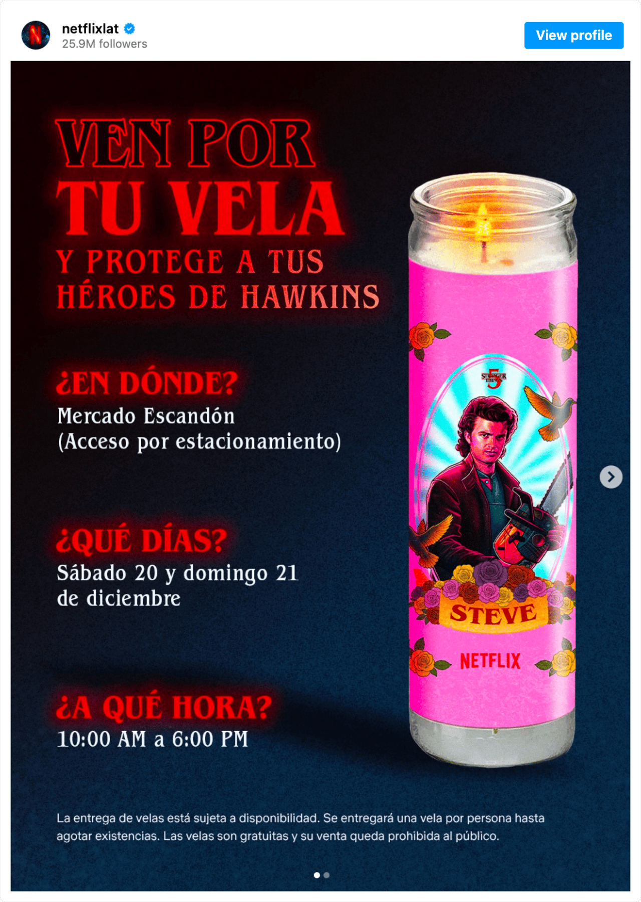 Stanger Things Candle