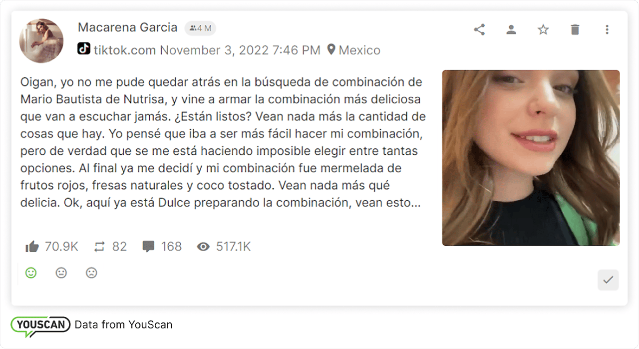 Macarena García Nutrisa