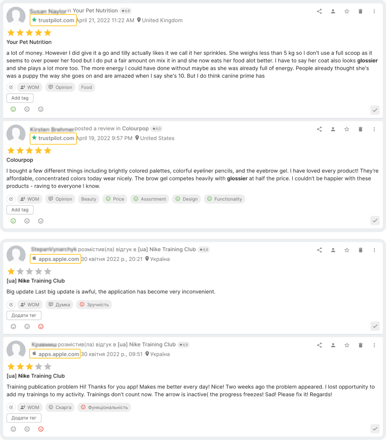 Скріншот з YouScan 