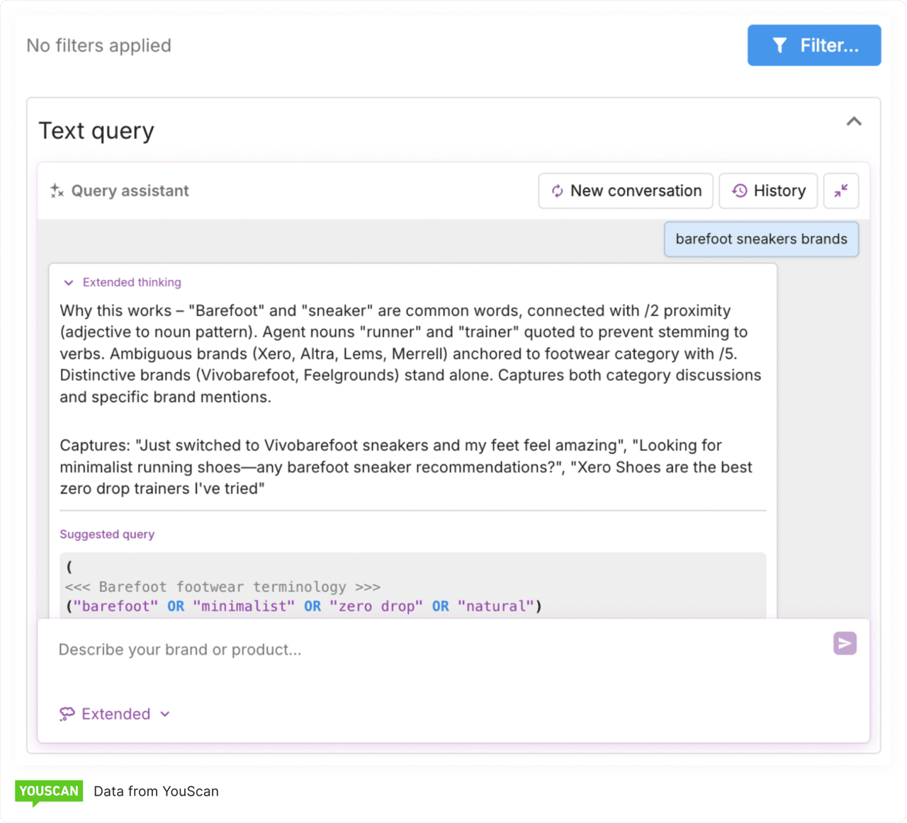 AI Query Assistant in action_YouScan