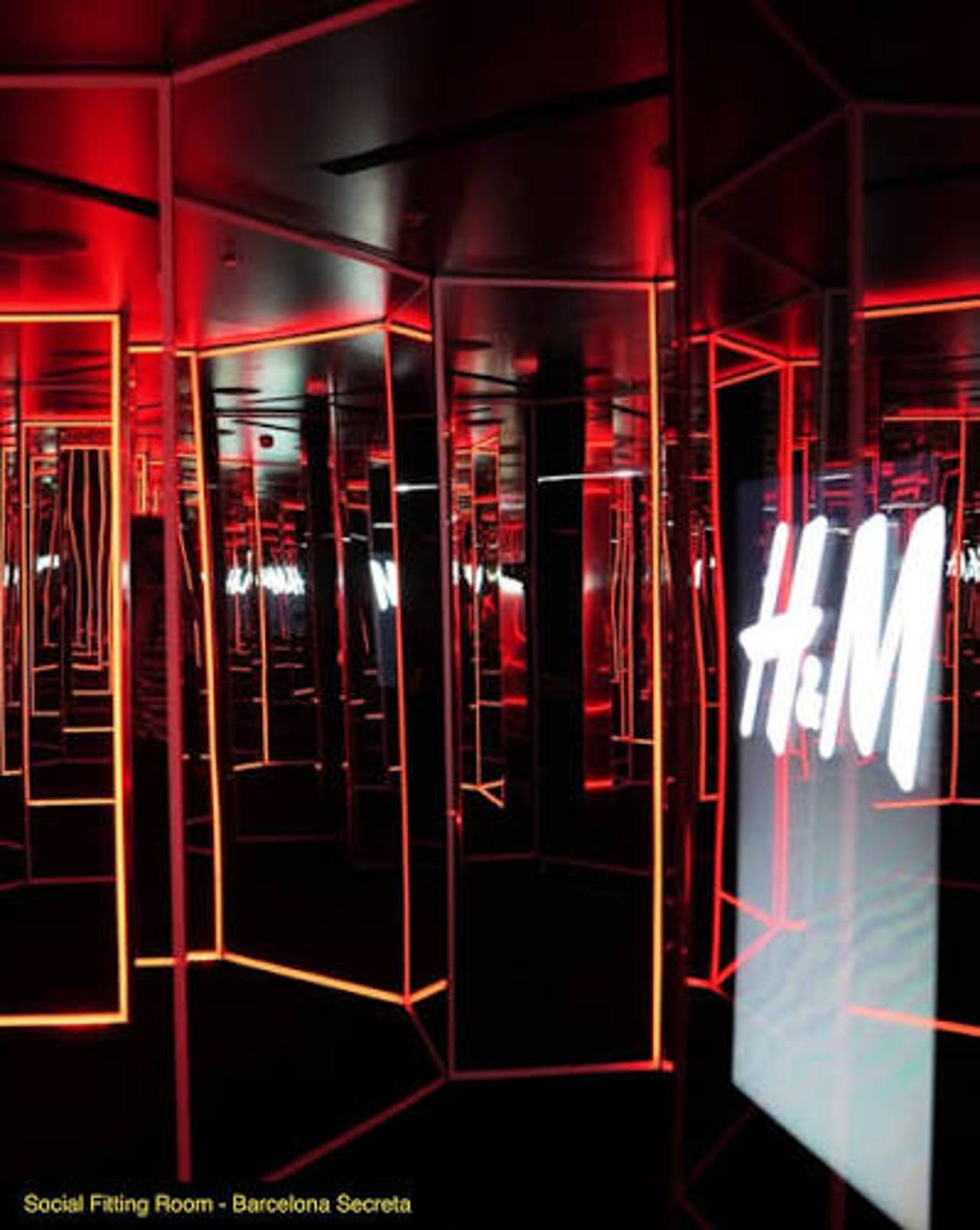 H&M Barcelona fitting rooms