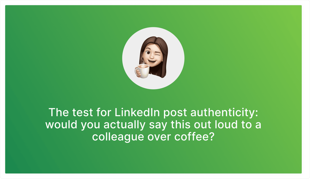How to post on LinkedIn with authenticity
