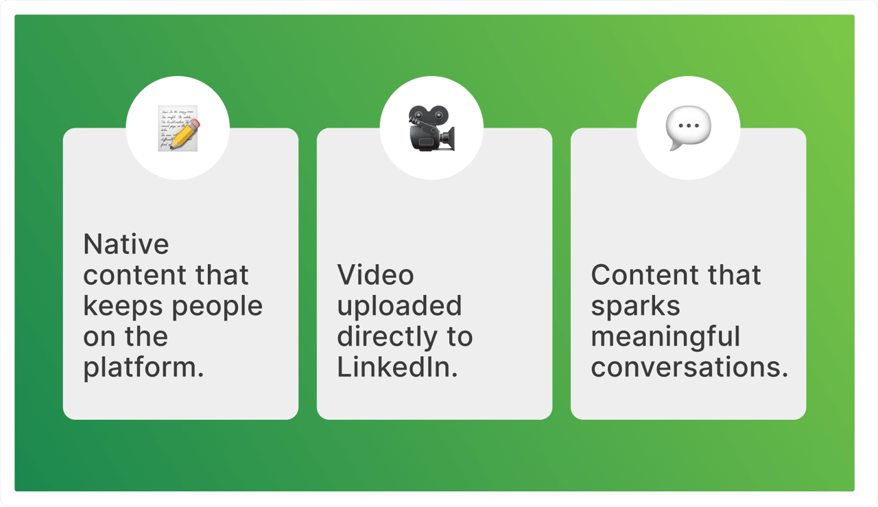 What LinkedIn feed loves