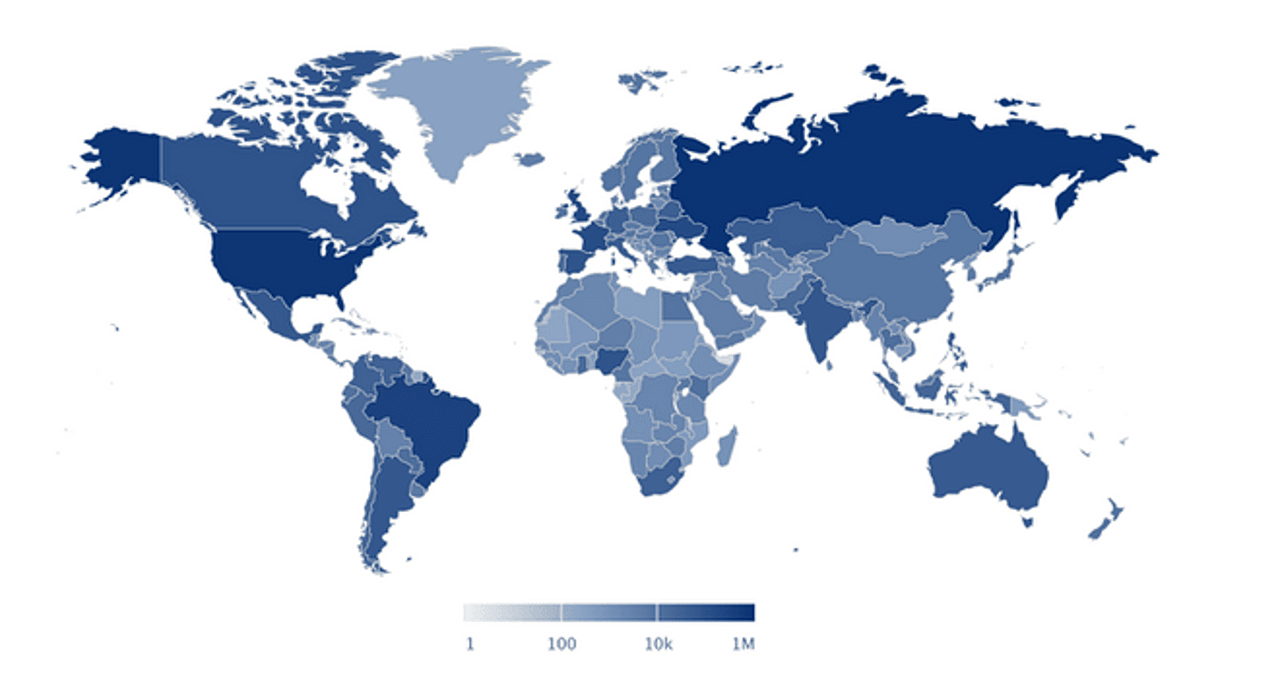 Geography of Mentions - YouScan Screenshot