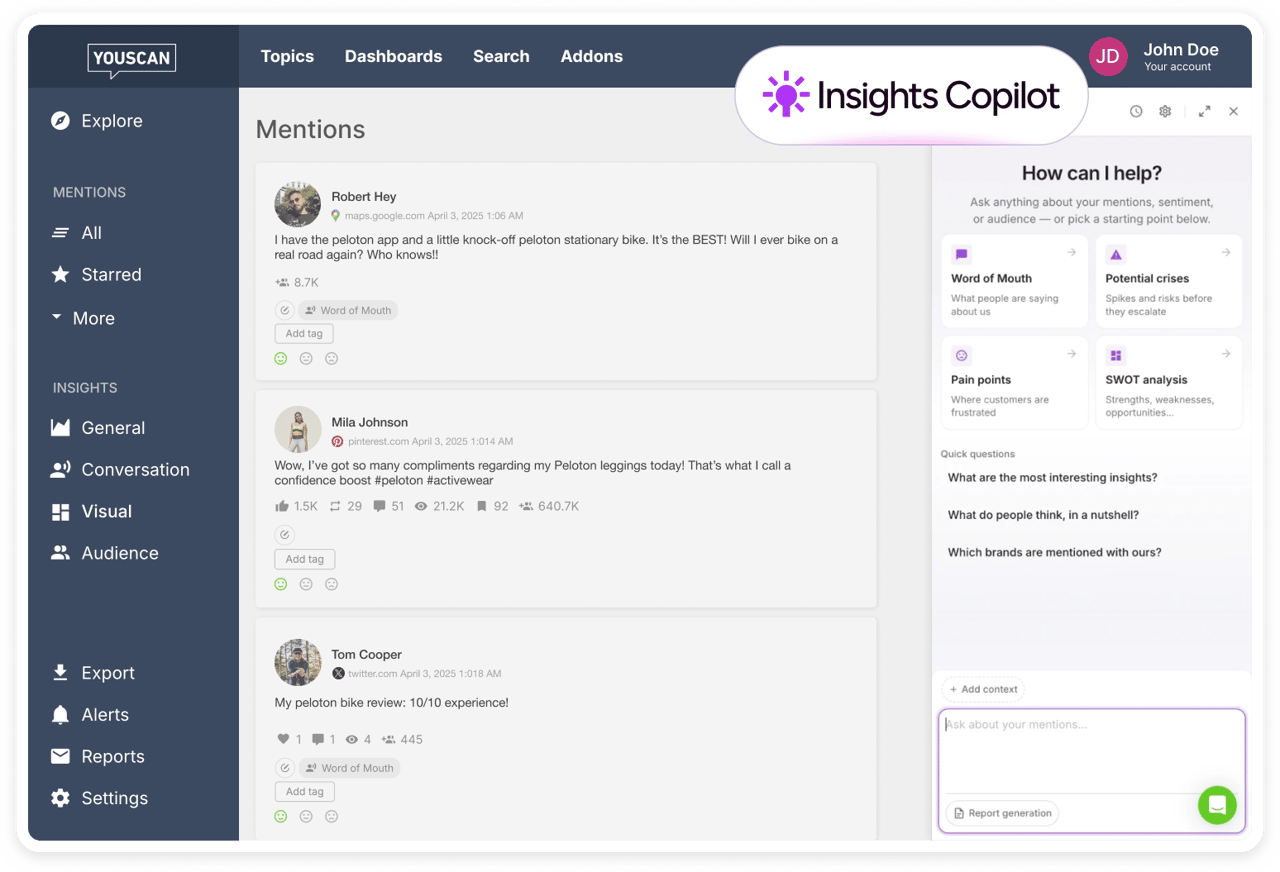 Insights Copilot YouScan