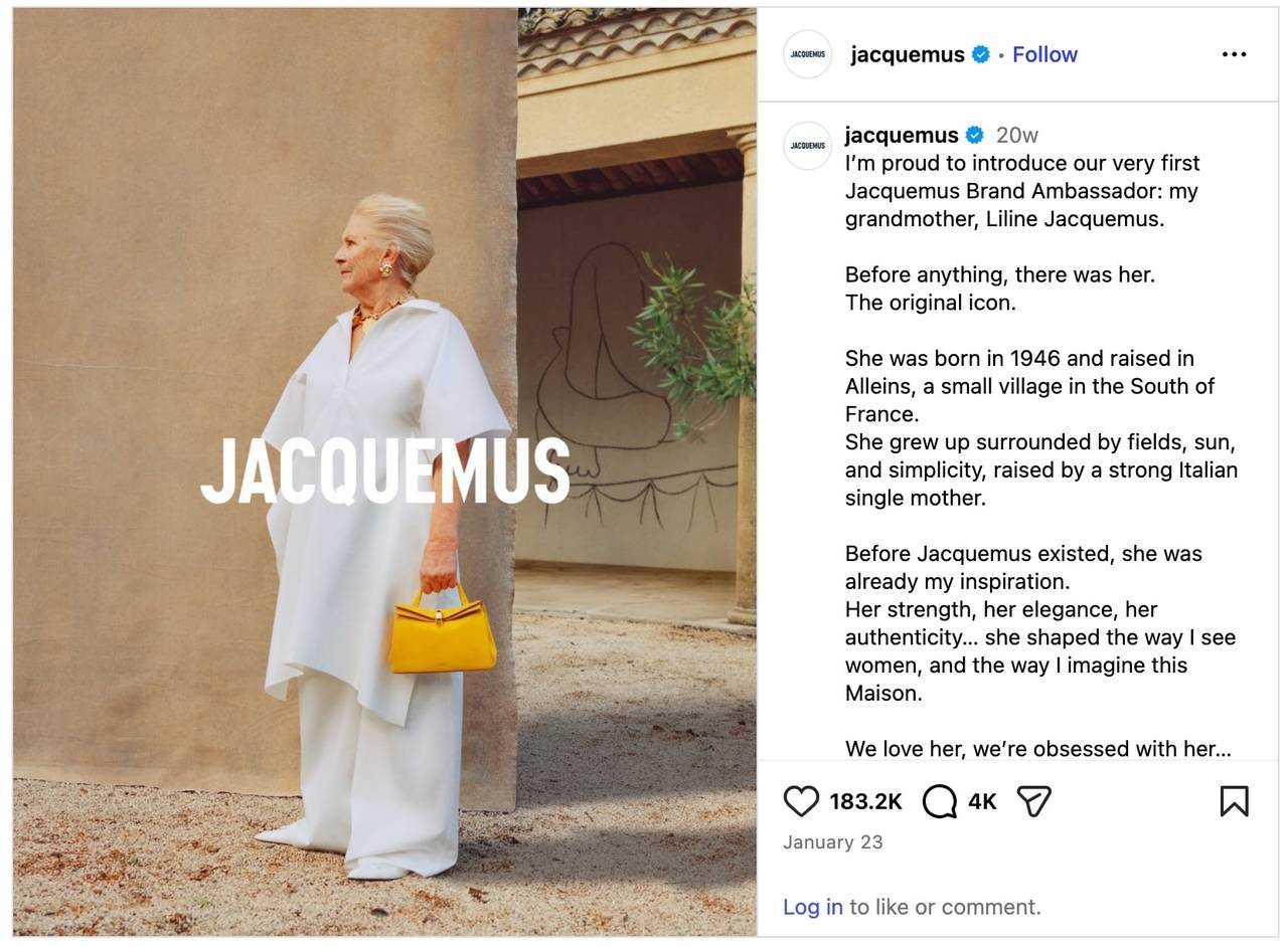 Jacqmeus campaign example