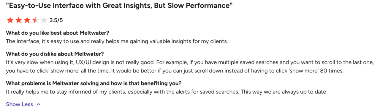 Meltwater review