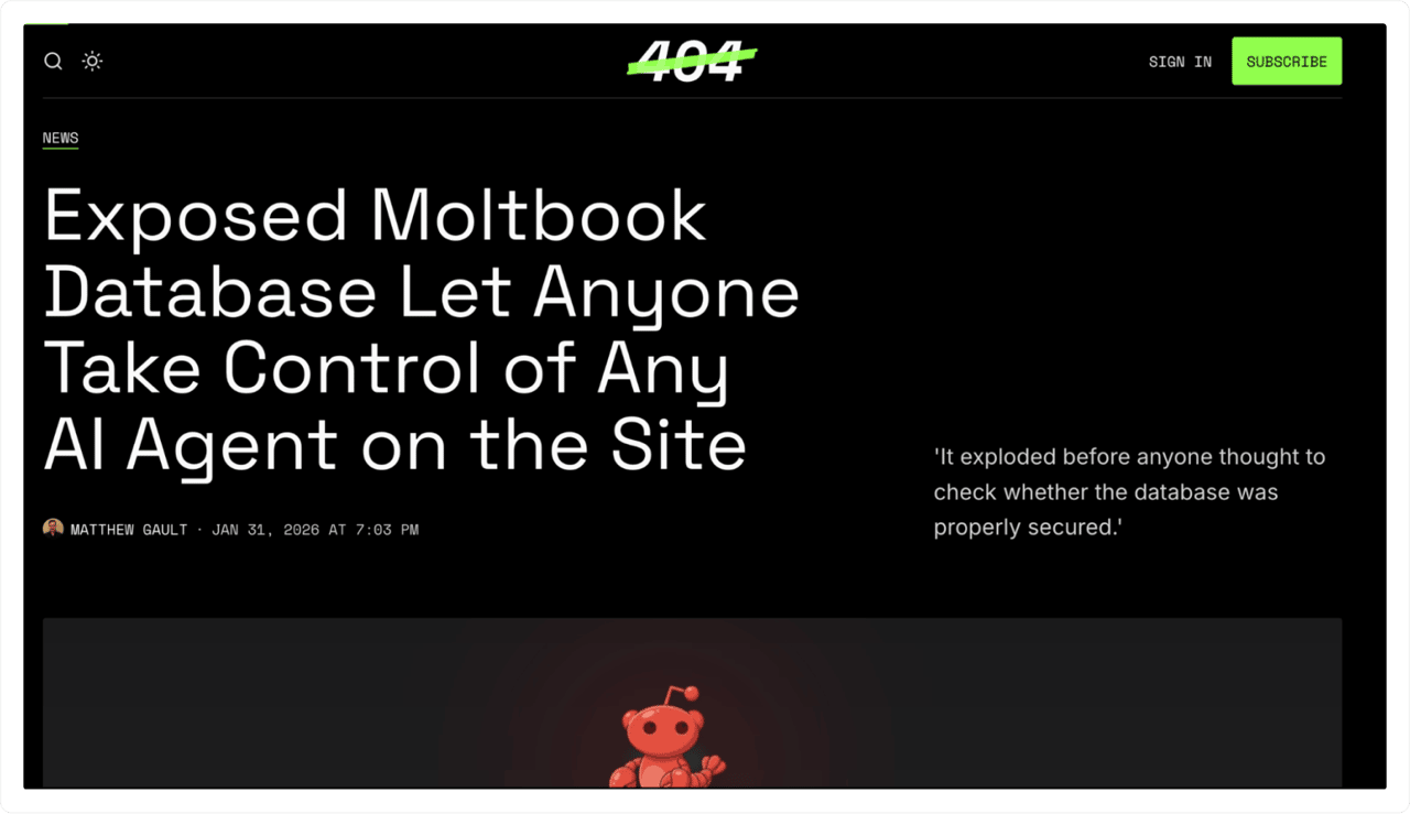 Moltbook security breach news