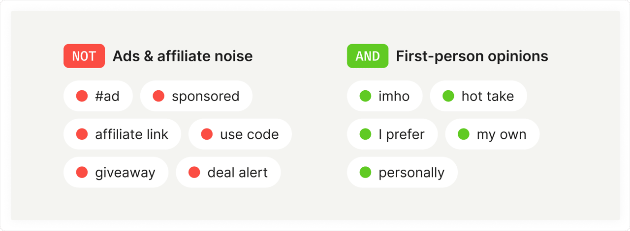 Social listening query dos and donts