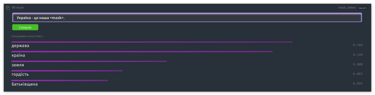 ukrainian language model