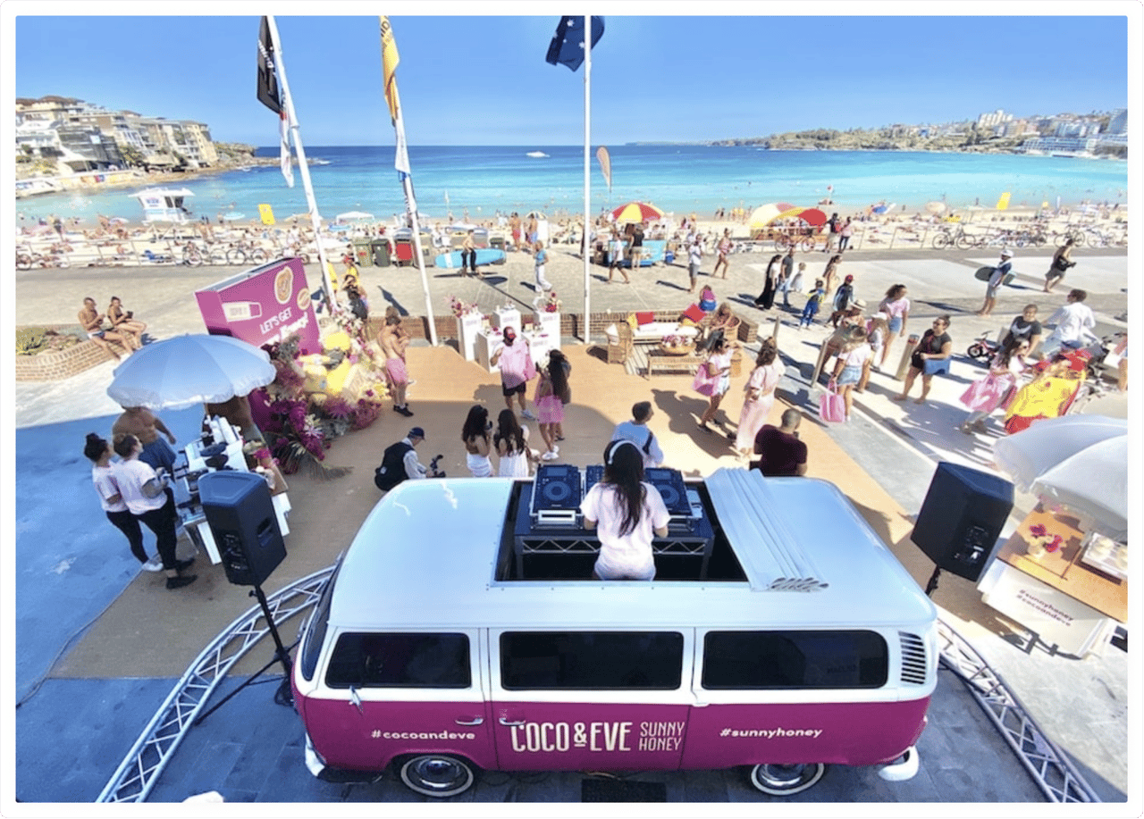 Activación de marca de una marca de belleza Coco & Eve