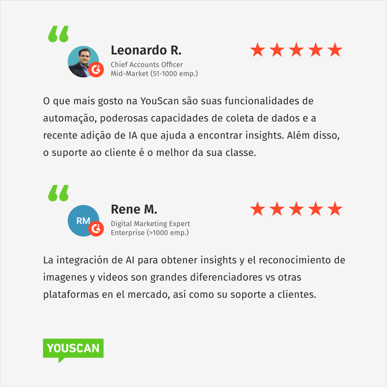 feedback da clientes