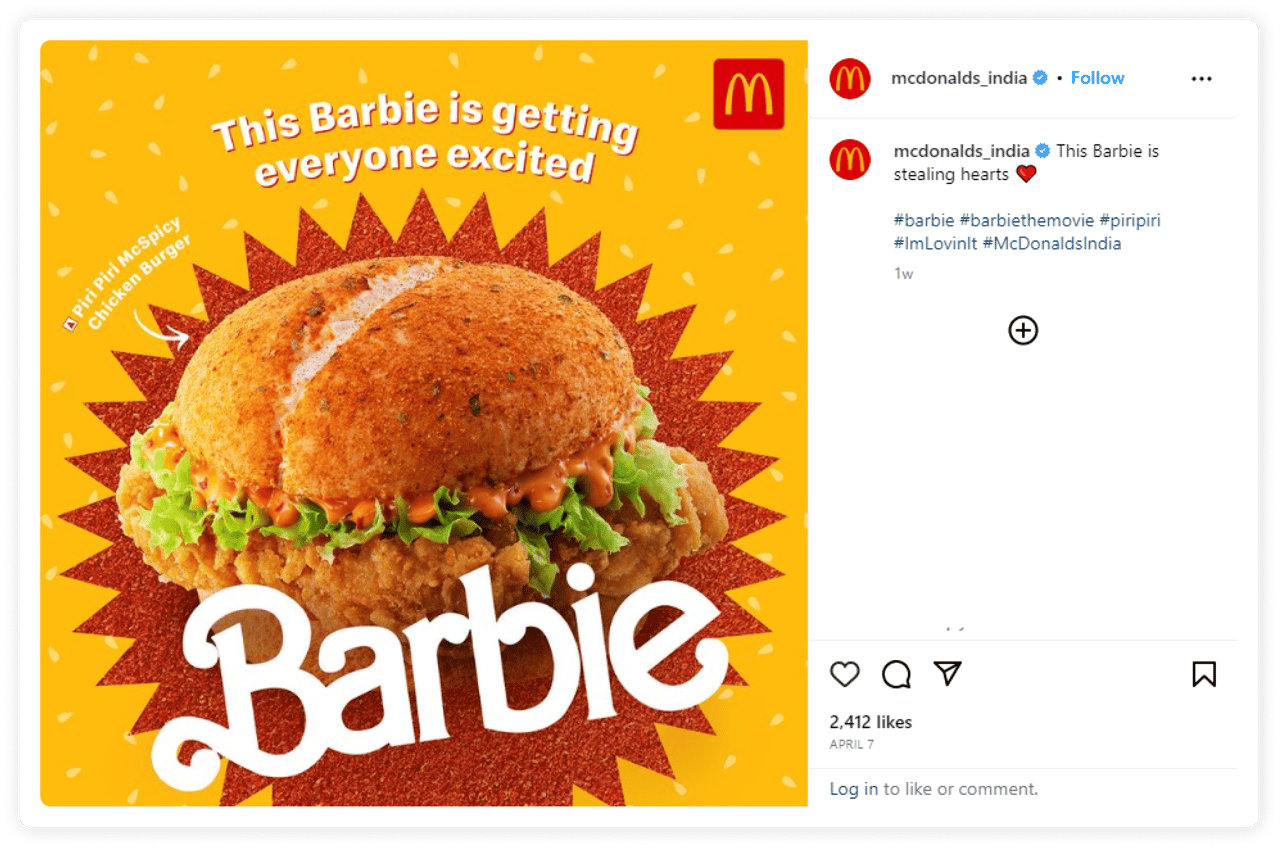 Ситуативний контент від McDonalds India