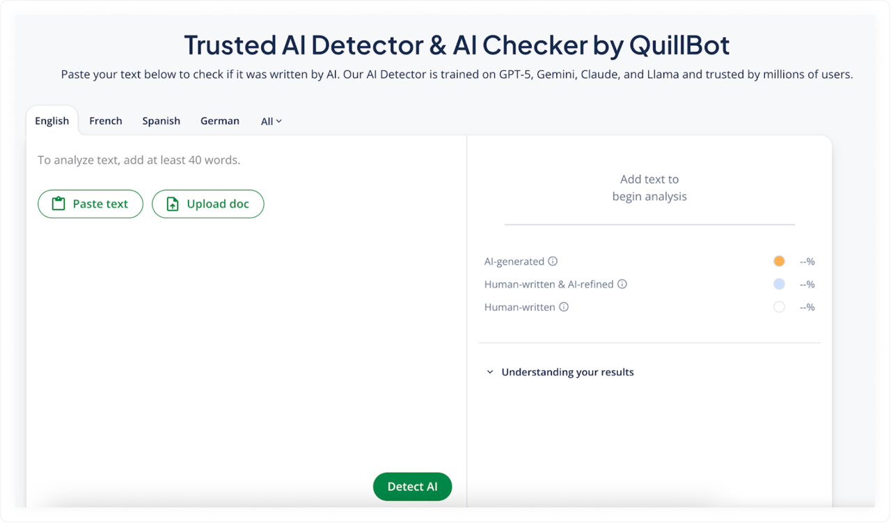 QuillBot AI Detector