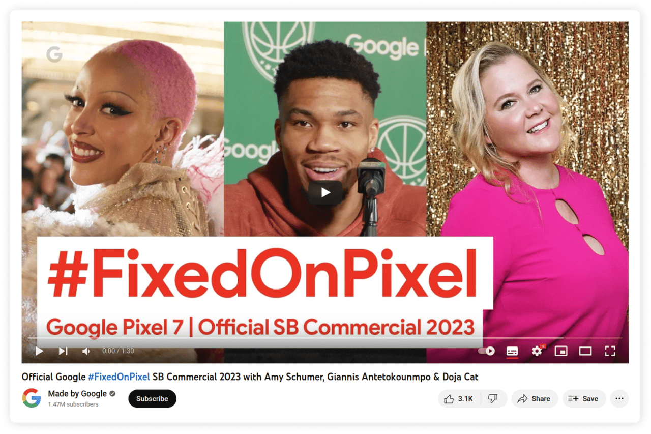 Реклама “Fixed on Pixel”