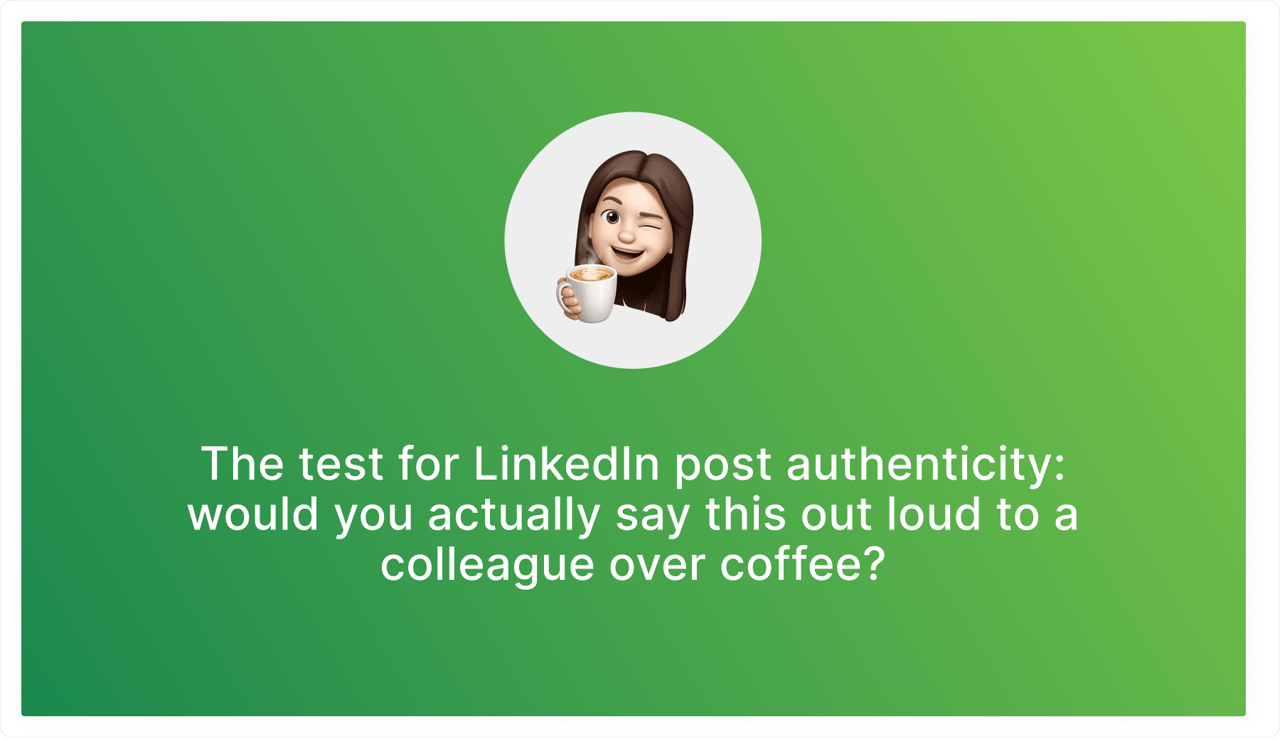 How to post on LinkedIn with authenticity
