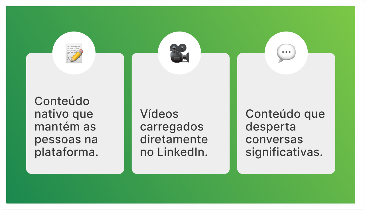 O que o feed do LinkedIn ama