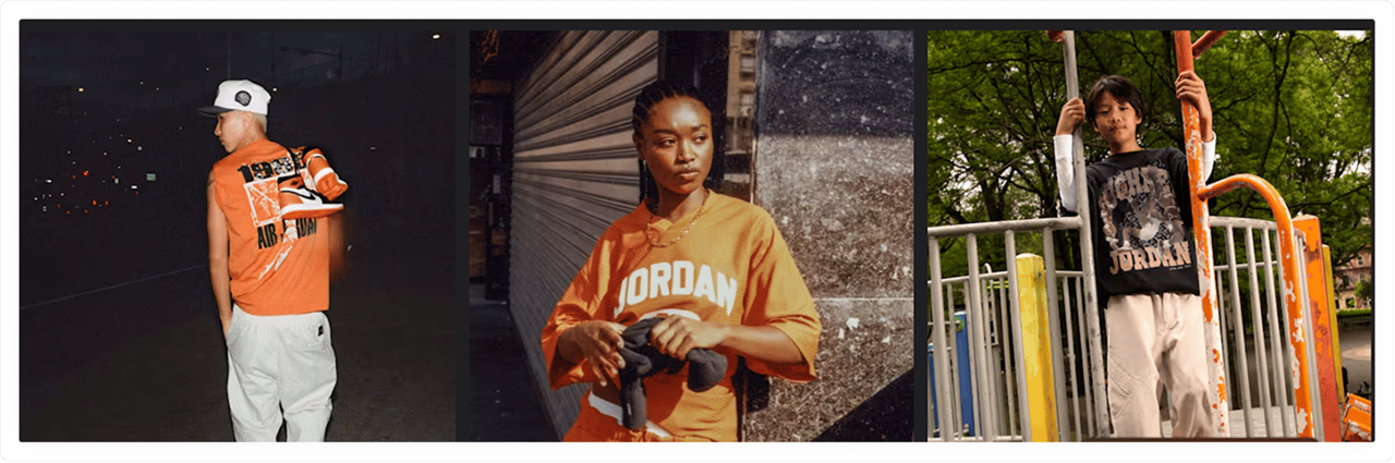 Nike collection in collaboration with Michael Jordan 