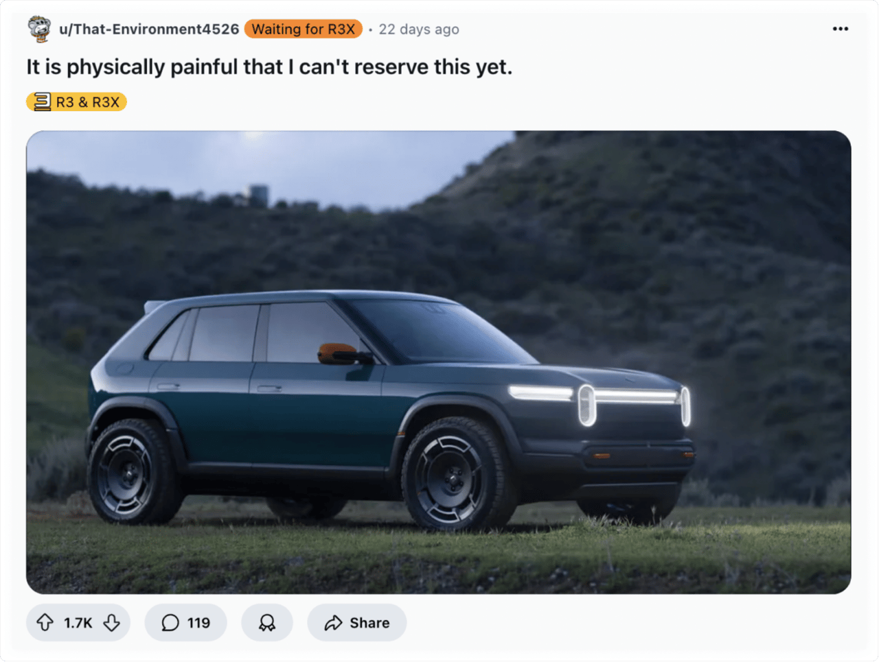 Reddit community helped Rivian increase brand awareness