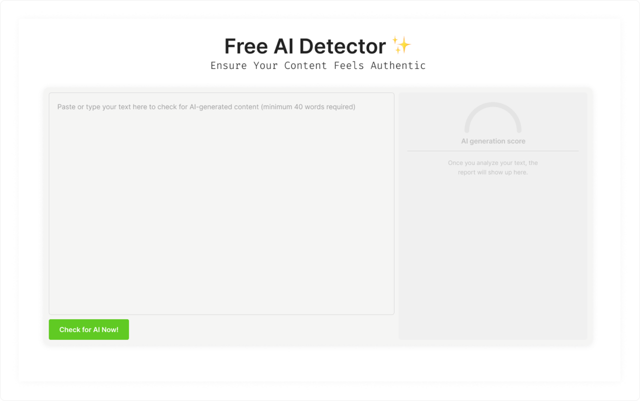 AI Detector YouScan