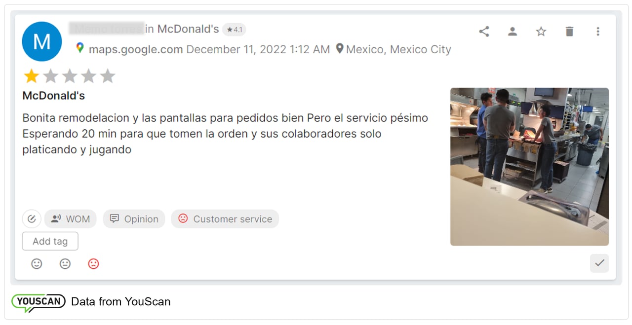 Opiniones de McDonalds