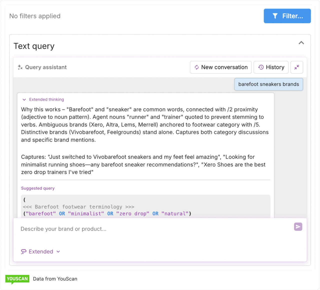 AI Query Assistant in action_YouScan