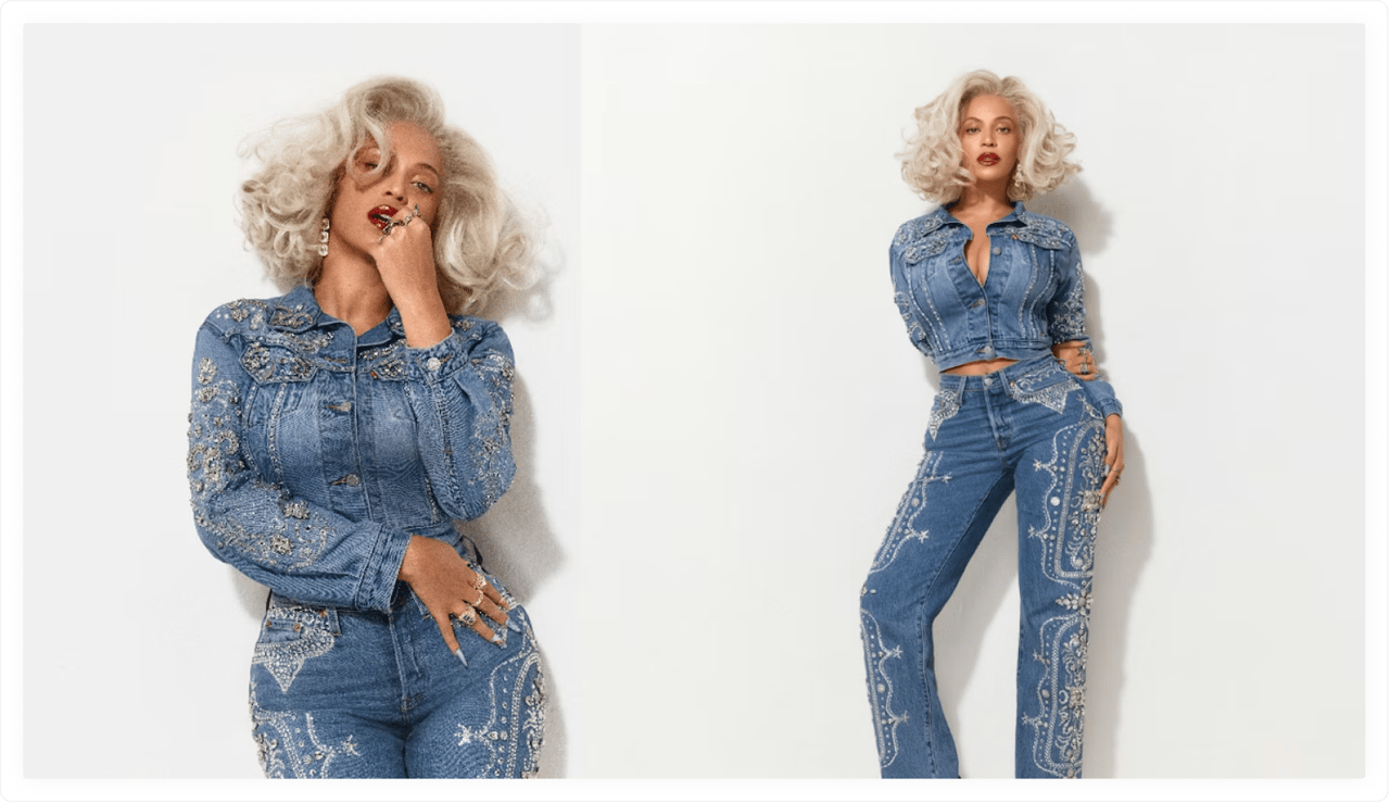 Beyonce and Levi's