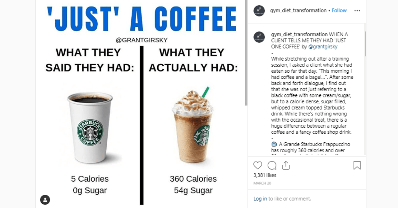 Starbucks Instagram Post