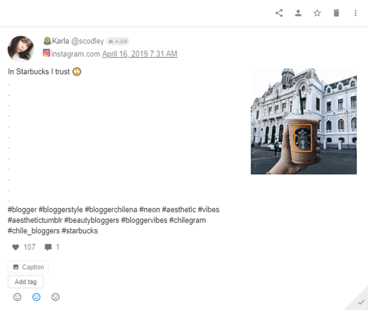 Starbucks - Instagram Post - Architecture