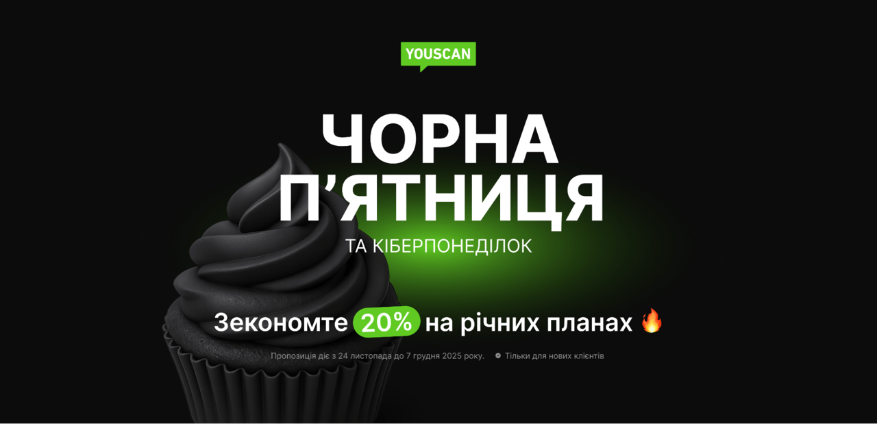 YouScan Чорна пʼятниця