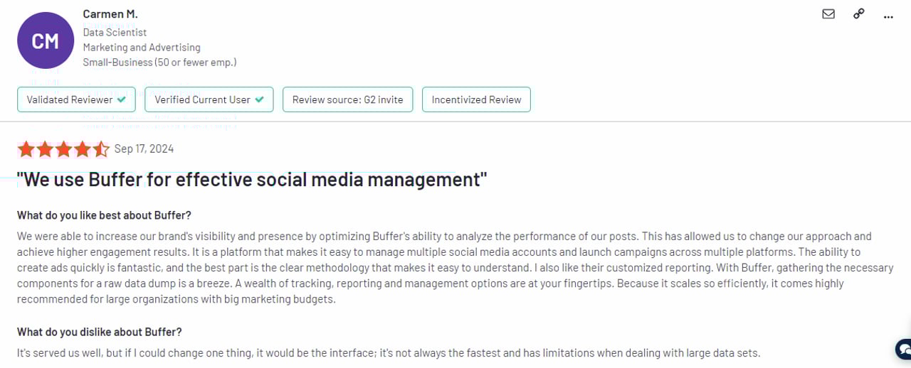 Feedback about Buffer