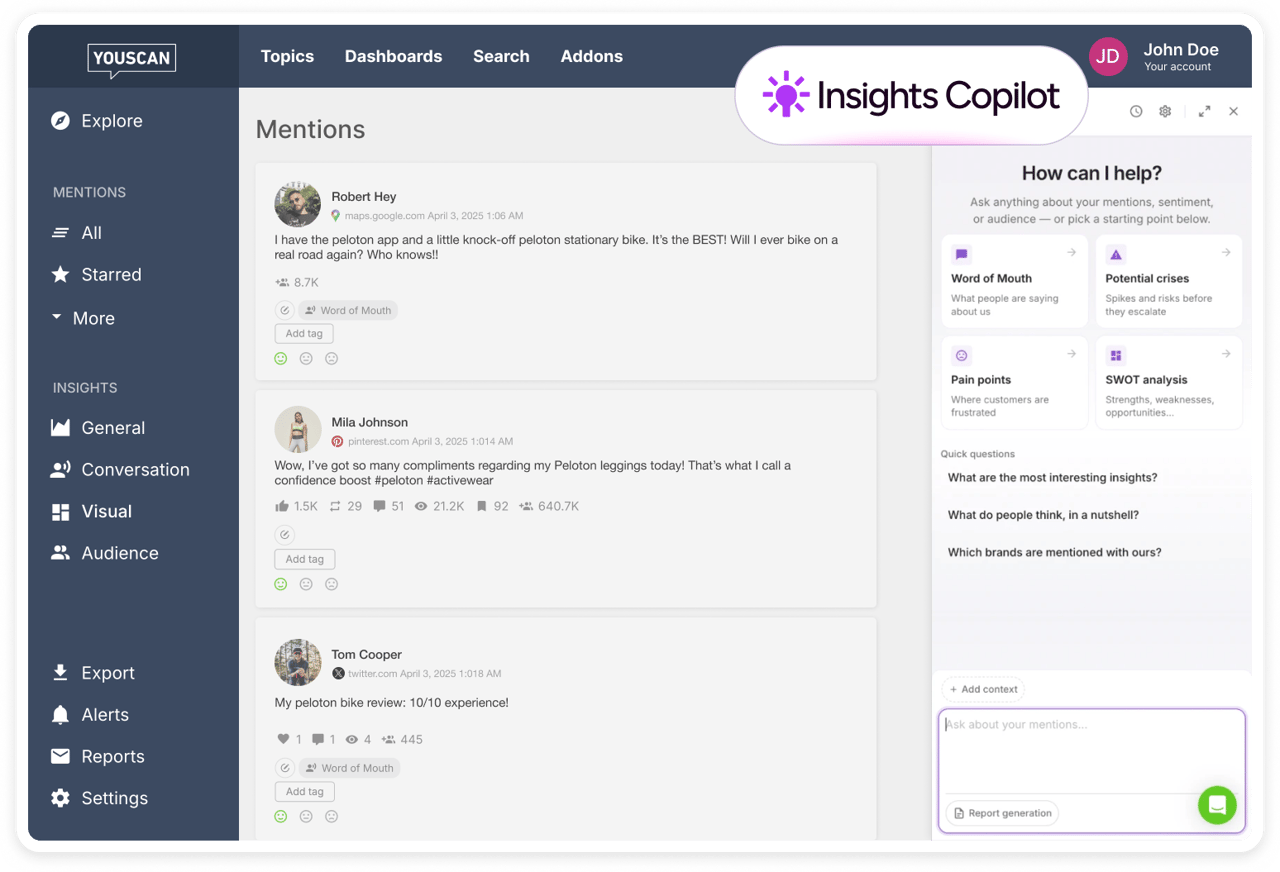 Insights Copilot YouScan