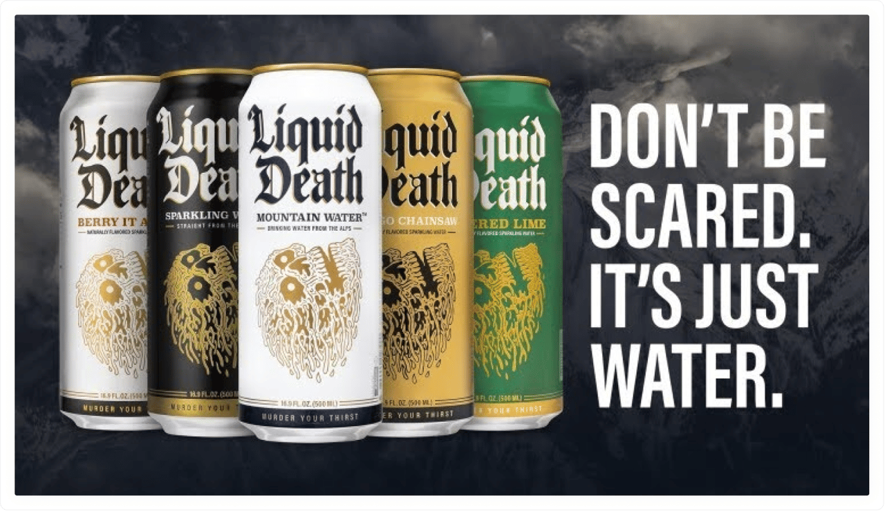 Liquid Death Social Media Campaign Example