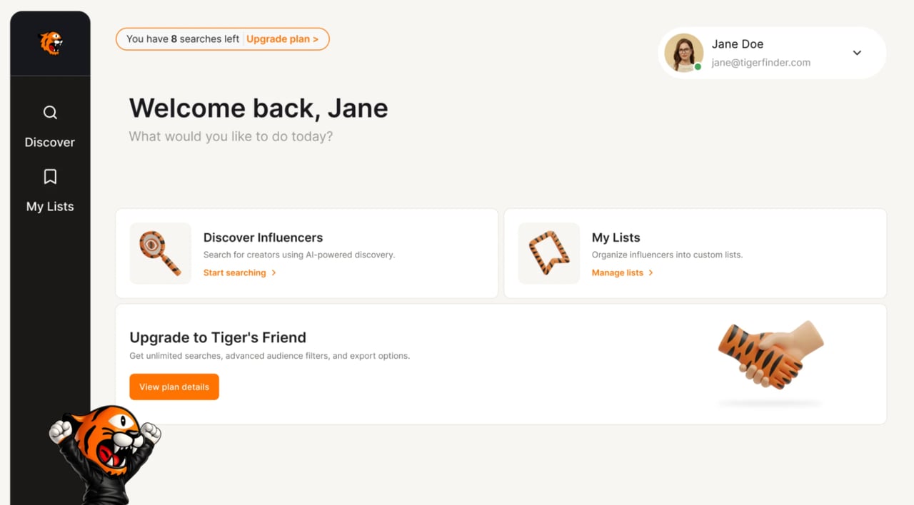 Tiger Finder AI-powered tool