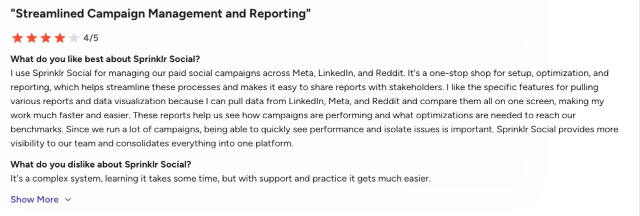 Sprinklr review