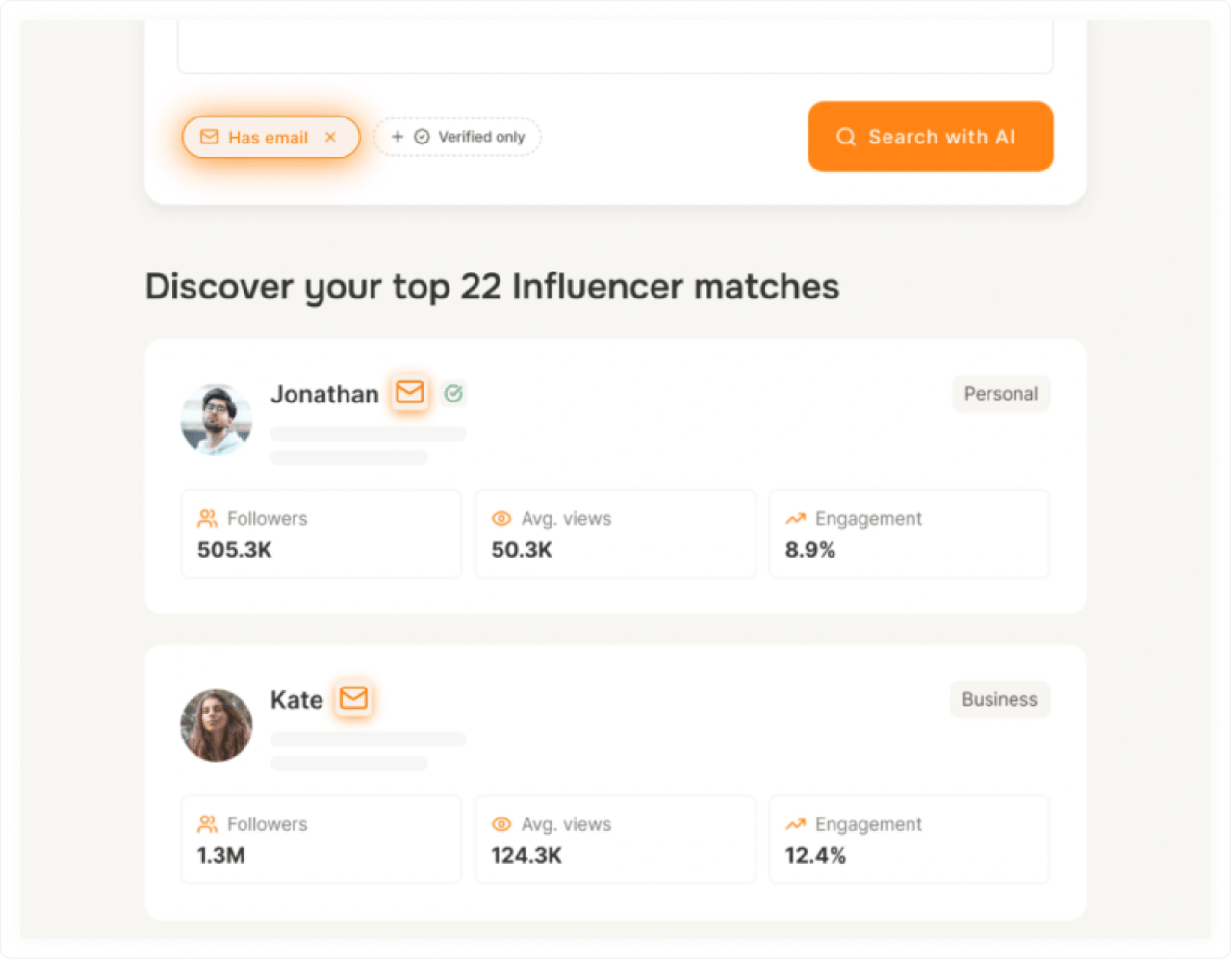 Tiger Finder Influencer search