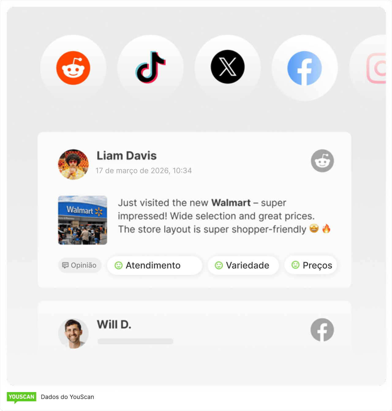 YouScan brand monitoring sources