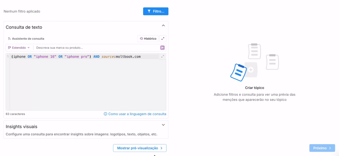 Monitorização do Moltbook no YouScan